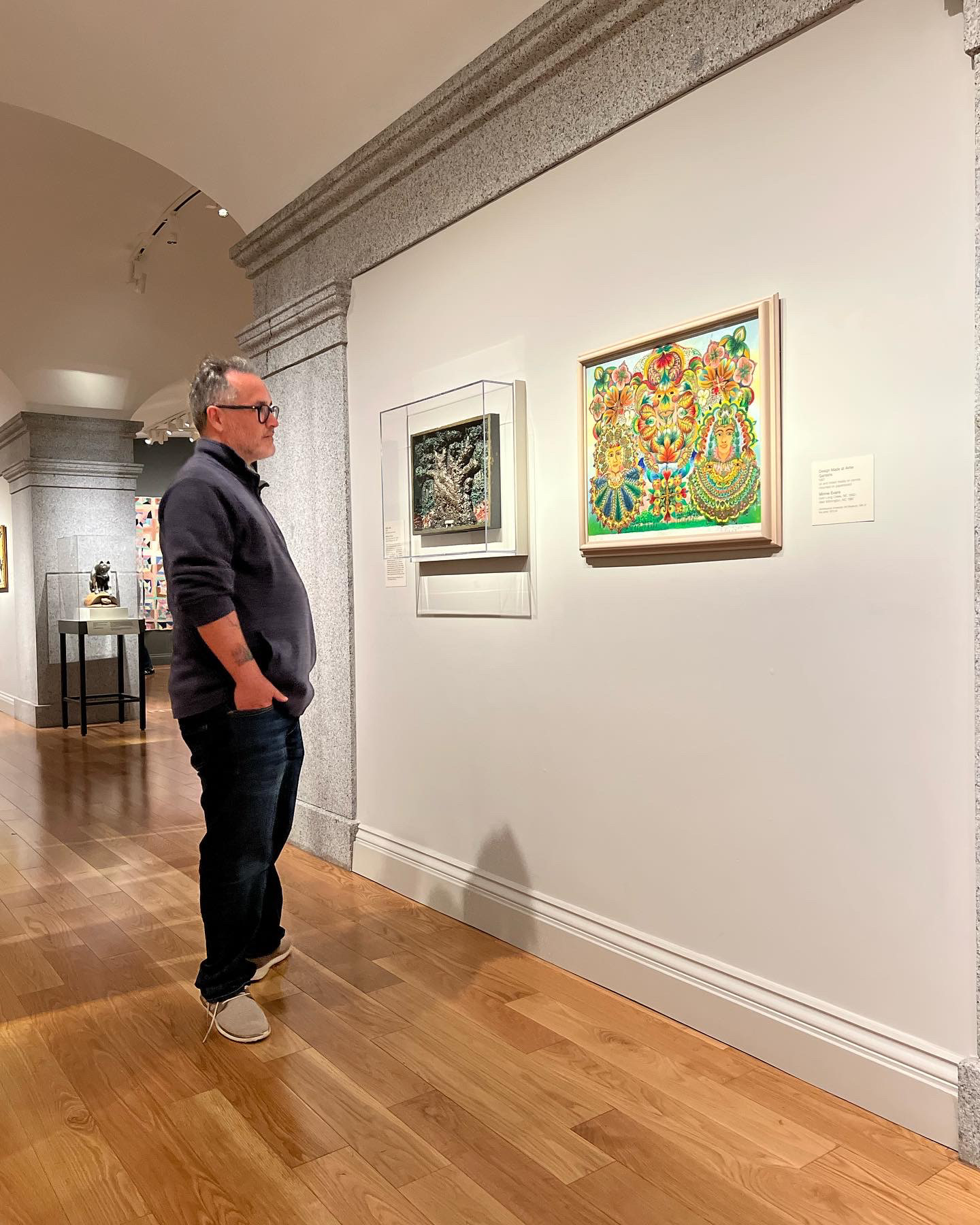 Pako Rios visiting a museum